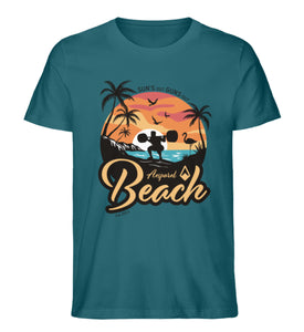 Aesparel T-Shirt in Farbe Ocean für das Beatle the Beach Event